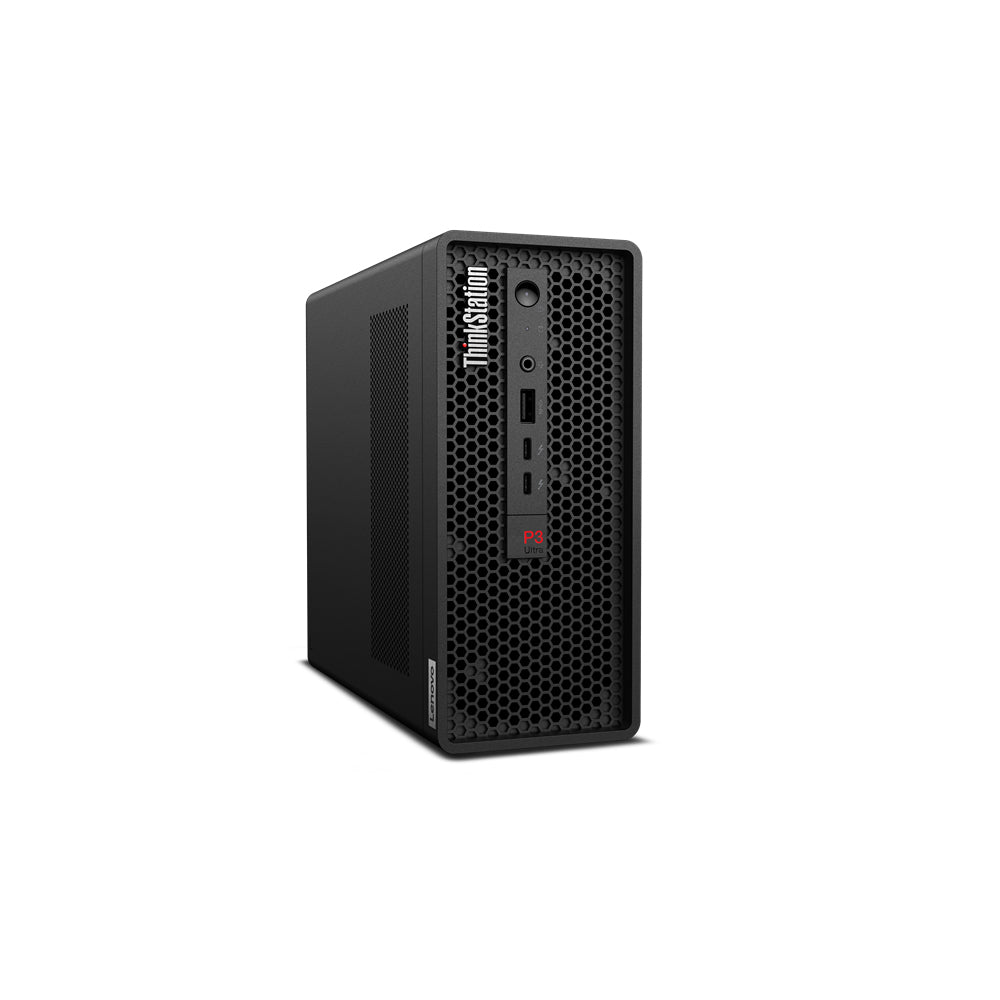 Lenovo ThinkStation P3 Ultra Intel Core i7-13700K 32GB 1TB SSD NVIDIA Quadro T1000 Windows 11 Pro Mini Tower Workstation Black Image 1