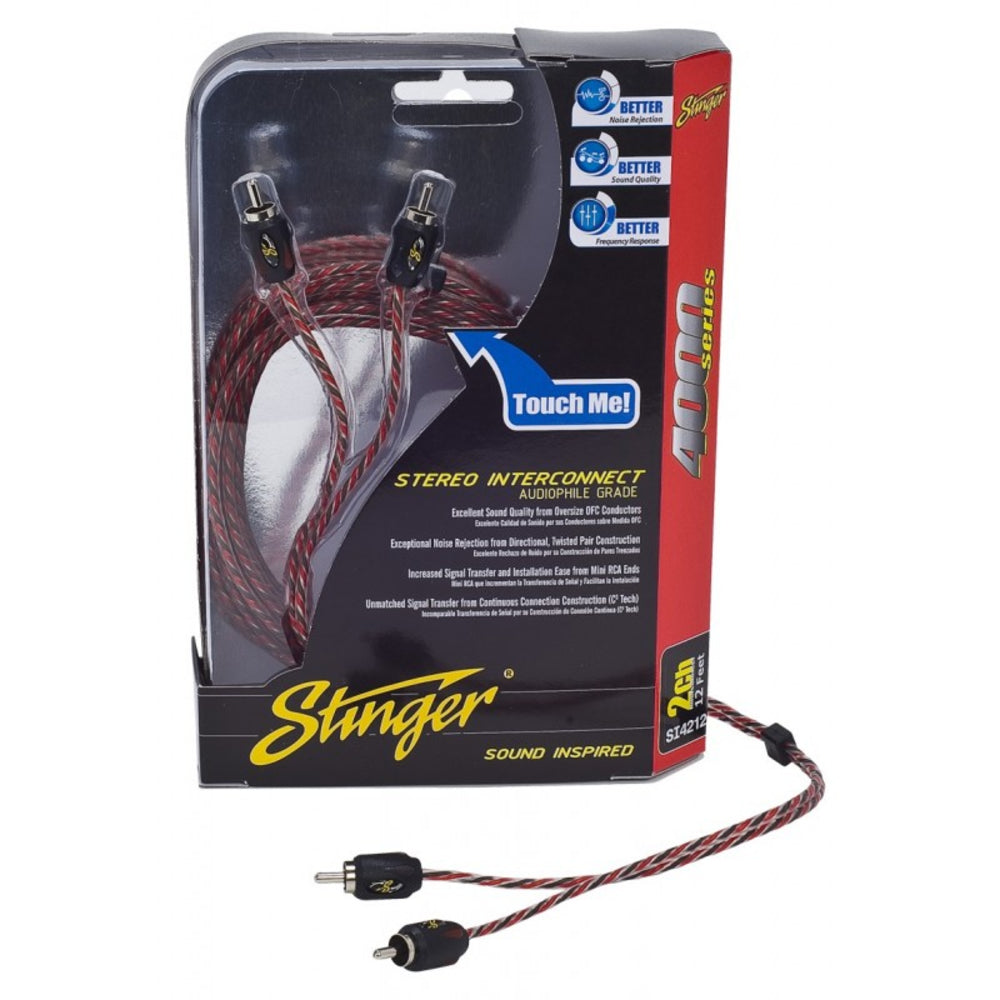 Stinger Si4420 20ft 4000 2Ch RCA's Directional Twisted Image 1