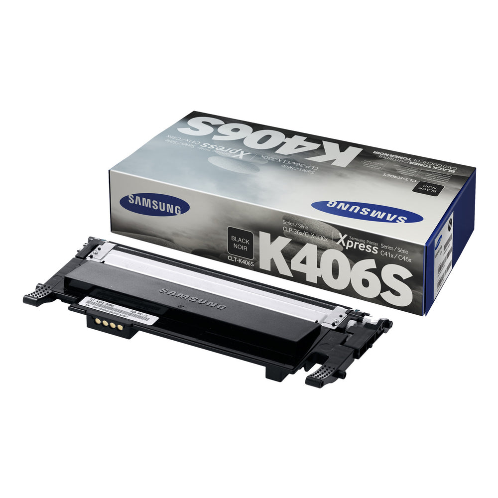 Samsung CLP365W CLT-K406S Black Toner Cartridge Image 1