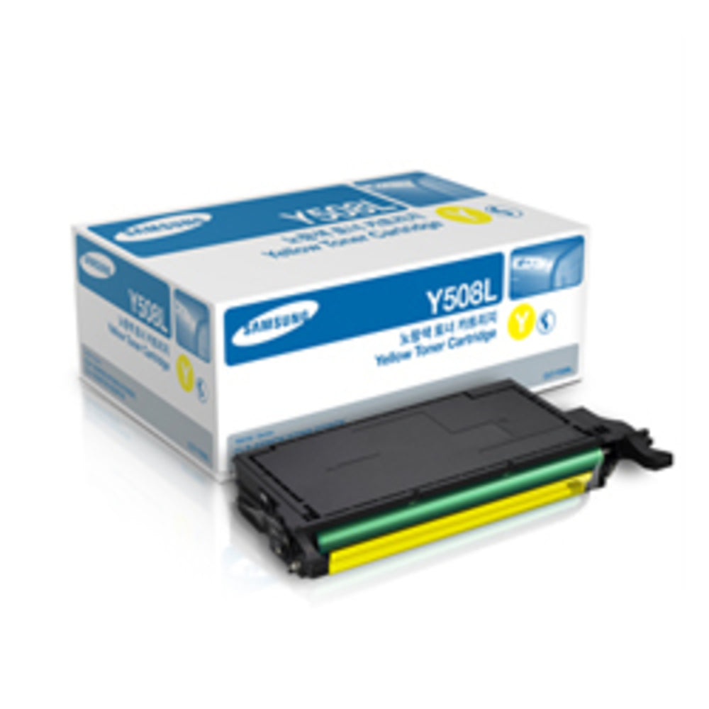 Samsung CLT-Y508L CLP620ND Hi Yld Yellow Toner Image 1