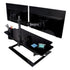 Dual Monitor Mount, for 27" Monitors, 360° Rotation, +45°/-45° - Brand Model M - Desk Mount Stand