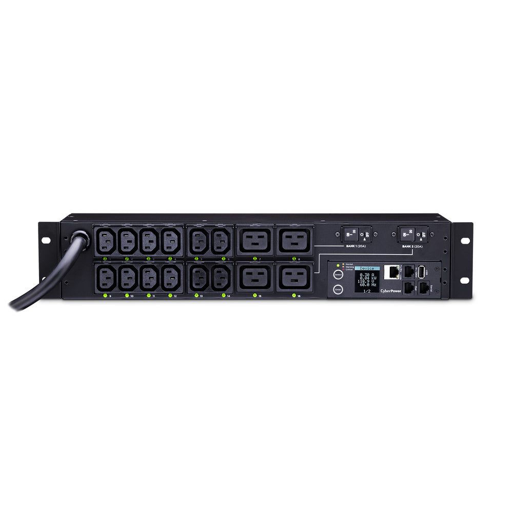 Cyberpower PDU41008 Switched PDU 200-240V 30A NEMA L6-30P 16xC13 4xC19 12ft Image 1