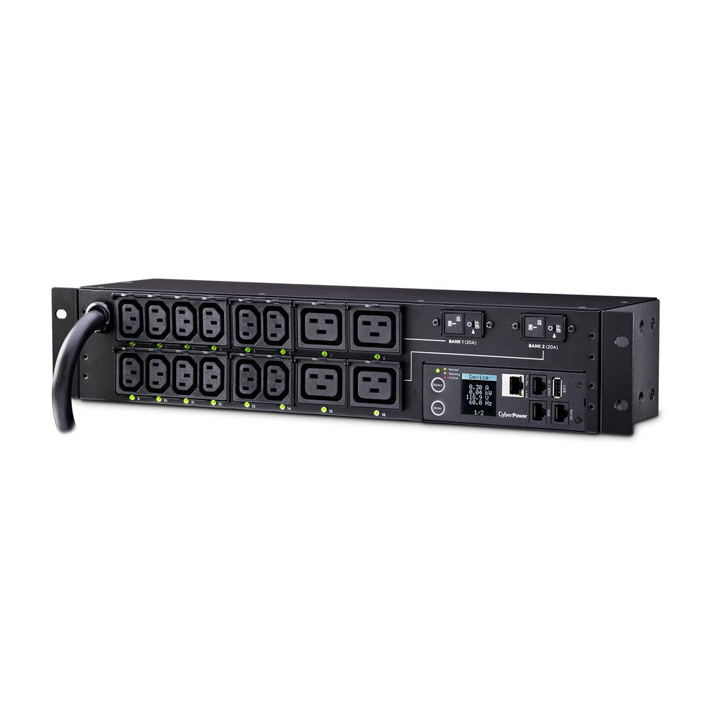 Cyberpower PDU41008 Switched PDU 200-240V 30A NEMA L6-30P 16xC13 4xC19 12ft