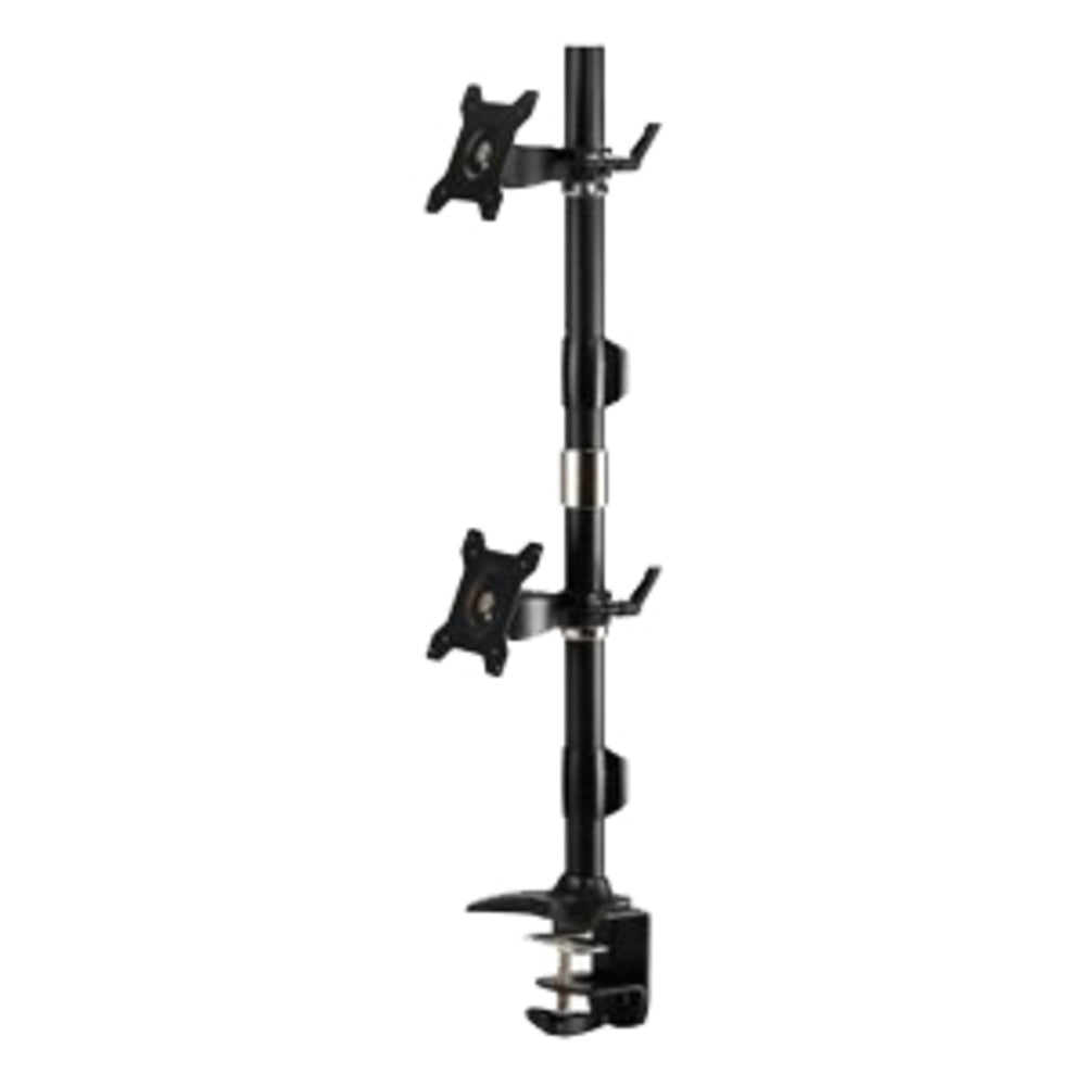 Amer Networks AMR2CV Dual Monitor Clamp Mount Vertical Support 24 Inch Image 1