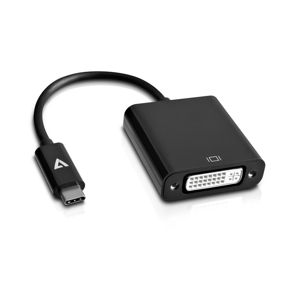 V7 USB-C to DVI-D Video Adapter 1080P - V7UCDVI-BLK-1E Image 1