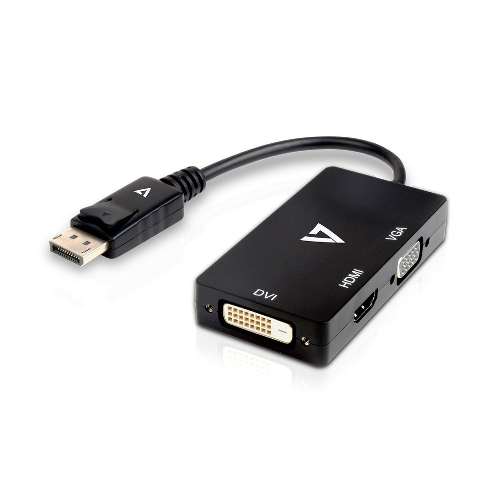 V7-Cables V7Dp-Vgadvihdmi-1E Displayport Multi Video Adapter Hdmi 1.4 Dvi-D Vga Image 1