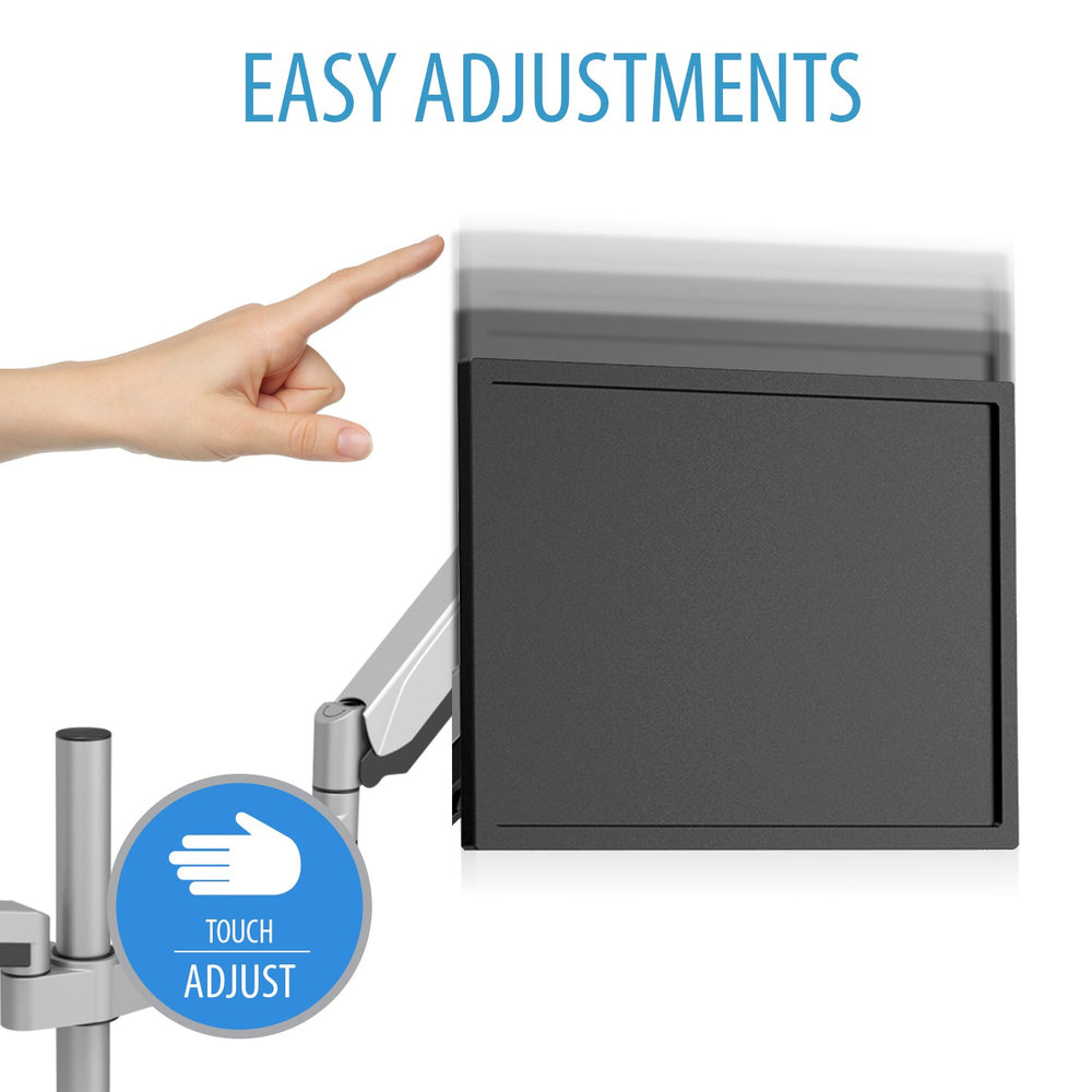 V7 Mounts And Stands Dm1Dta-1N Dual Touch Adjust Monitor Mount Two Displays