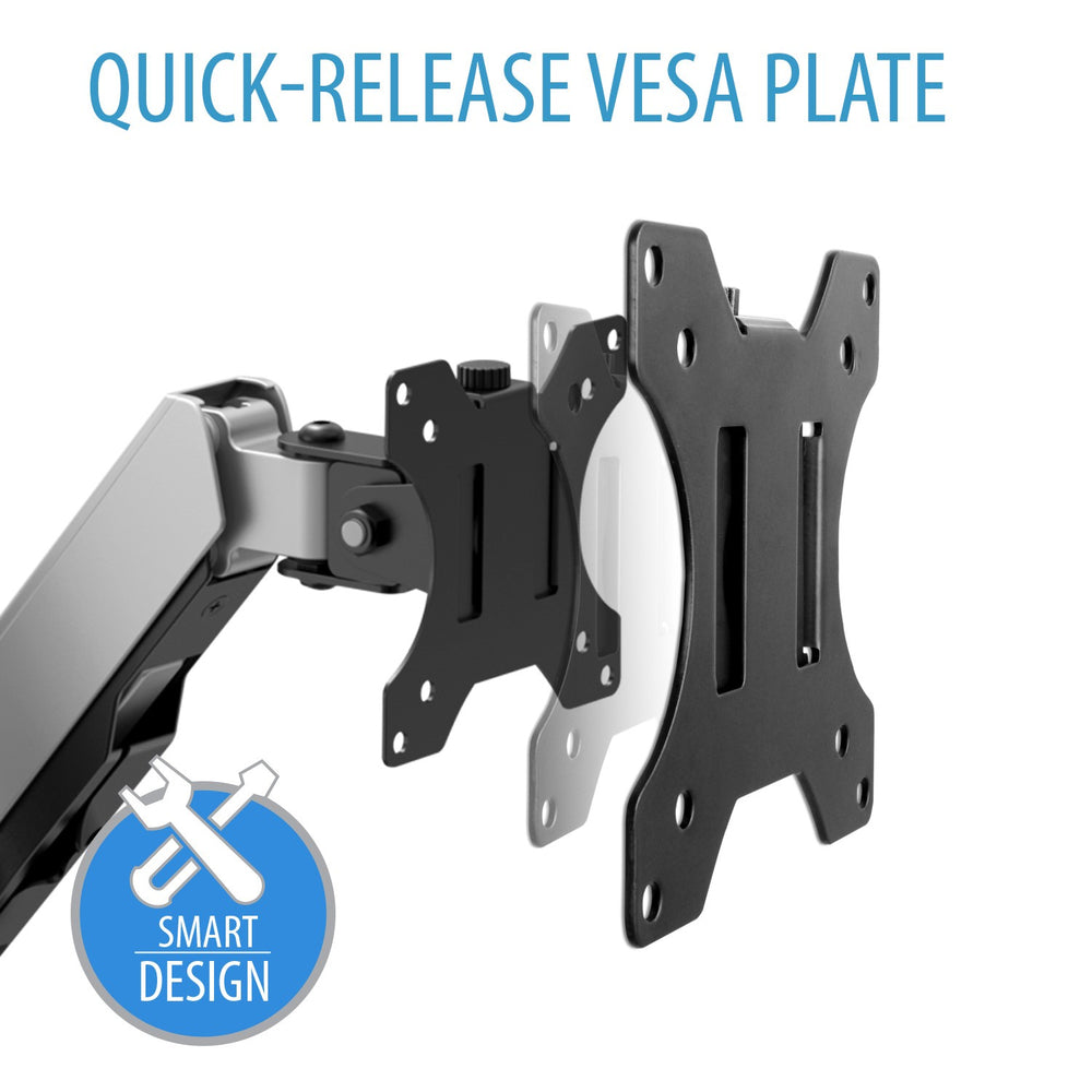 V7 Mounts And Stands Dm1Dta-1N Dual Touch Adjust Monitor Mount Two Displays