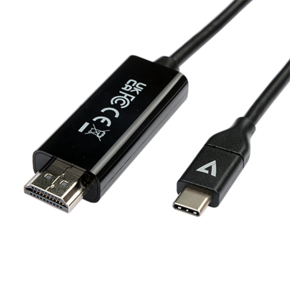 V7-Cables V7Uchdmi-2M Usb-C To Hdmi 2.0 Cable 2M Blk Vid And Data 21.6Gbps 4K