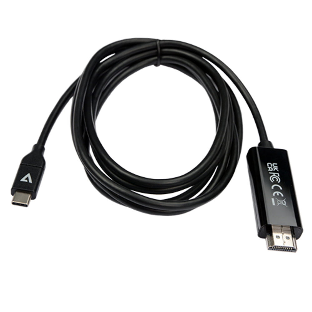 V7-Cables V7Uchdmi-2M Usb-C To Hdmi 2.0 Cable 2M Blk Vid And Data 21.6Gbps 4K