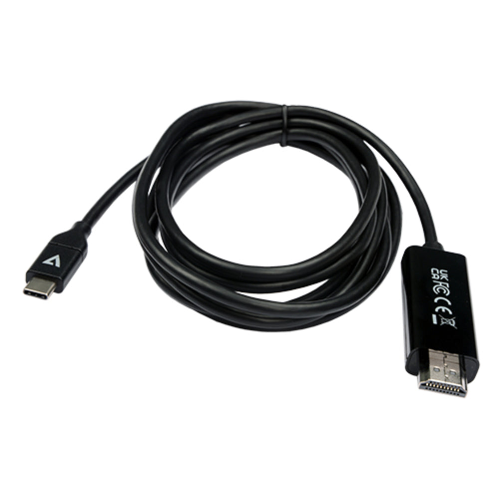 V7-Cables V7Uchdmi-2M Usb-C To Hdmi 2.0 Cable 2M Blk Vid And Data 21.6Gbps 4K