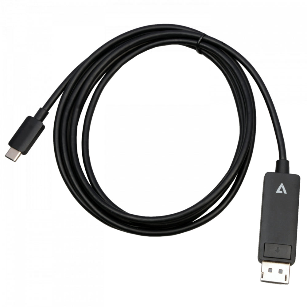 V7-Cables V7Usbcdp14-2M Usb-C To Dp 1.4 Cable 2M 6.6Ft 32.4Gbps 8K 30Hz/4K 60Hz Image 1
