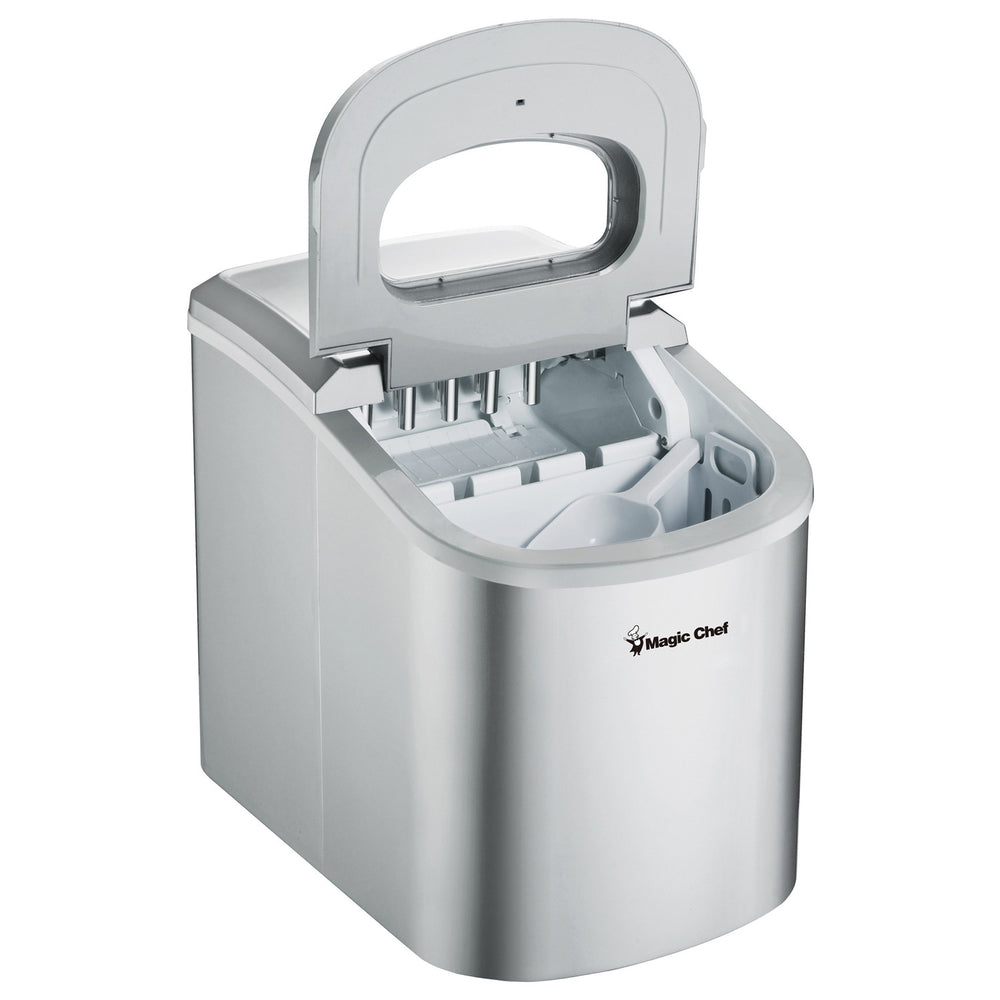 Portable Silver Ice Maker 27 lbs/Day - Magicchef MCIM22SV