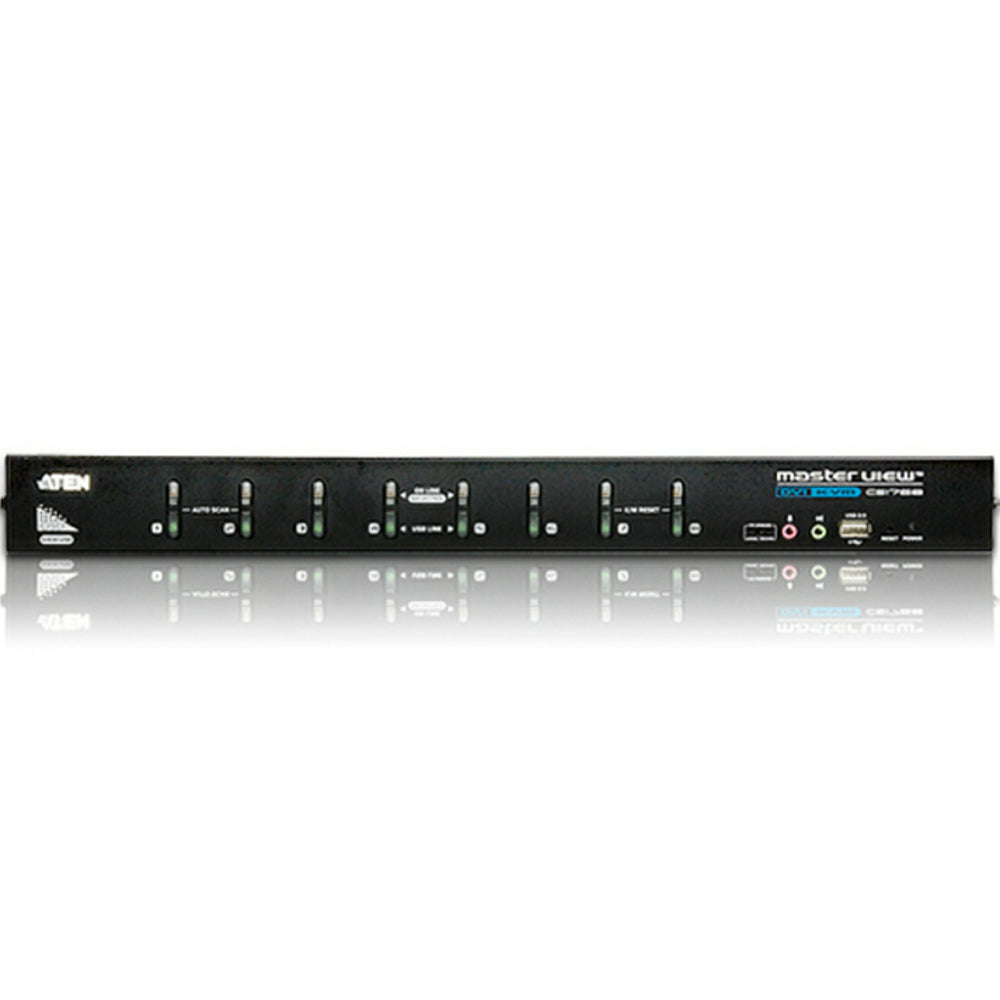 Aten Technologies Cs1768 8Port 1Console Usb Vga Dvi Kvm Switch Audio