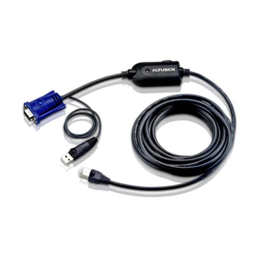 Aten KA7970 Network Cable USB Female RJ-45 Male 15 Feet with Keyboard and Mouse Emulation Image 1