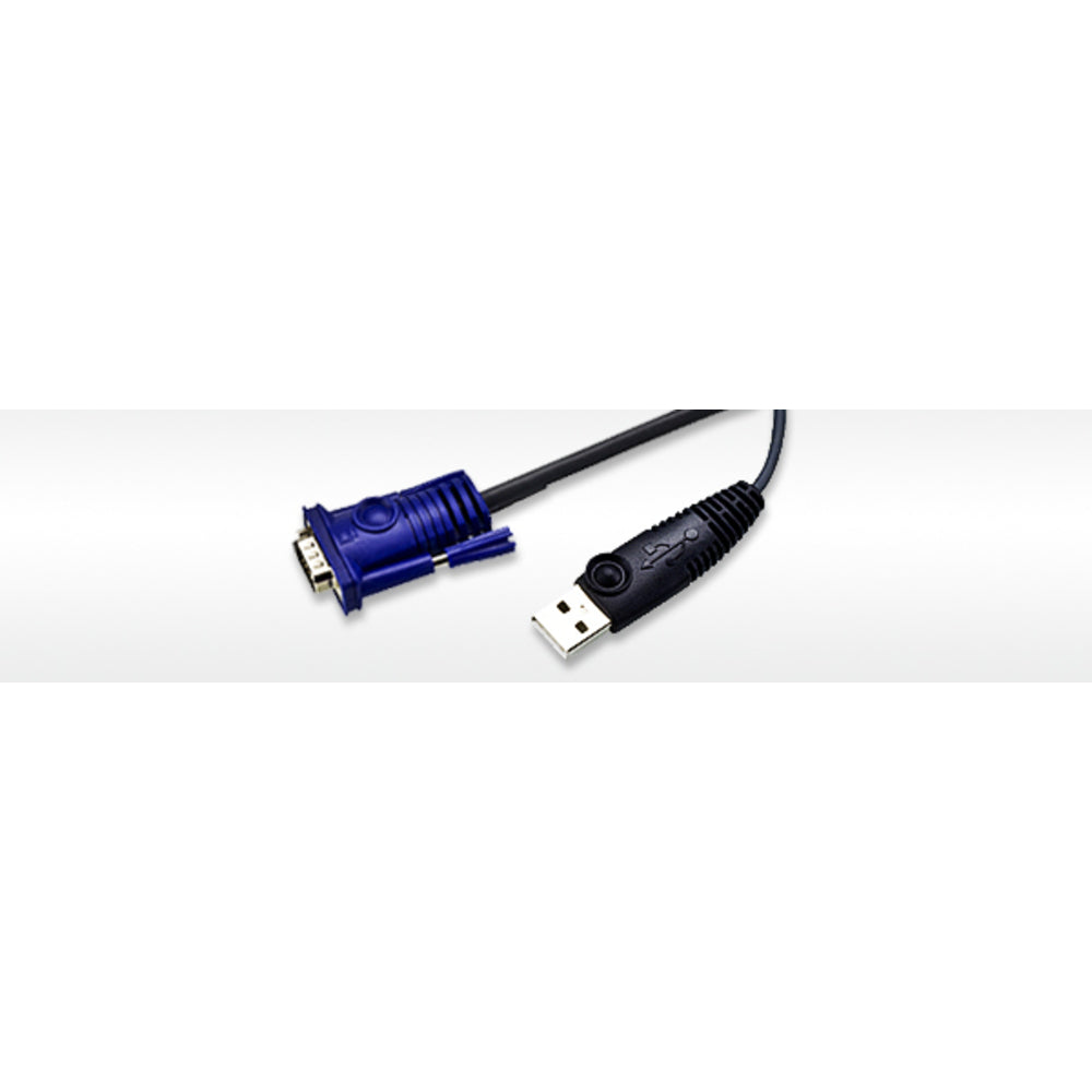 Aten KA7970 Network Cable USB Female RJ-45 Male 15 Feet with Keyboard and Mouse Emulation