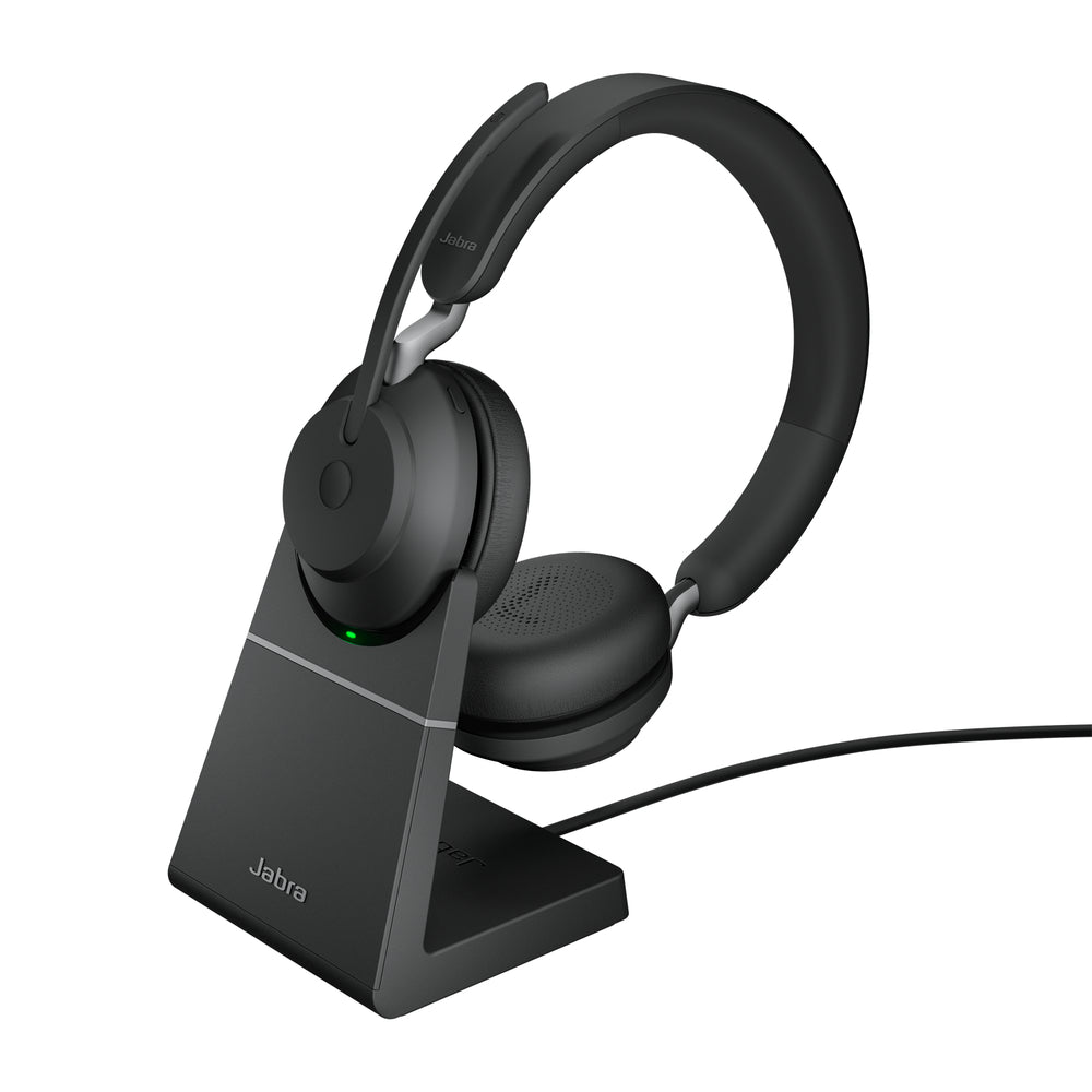 Jabra Evolve2 65 UC Stereo USB-C Headset with Bluetooth Charging Image 1