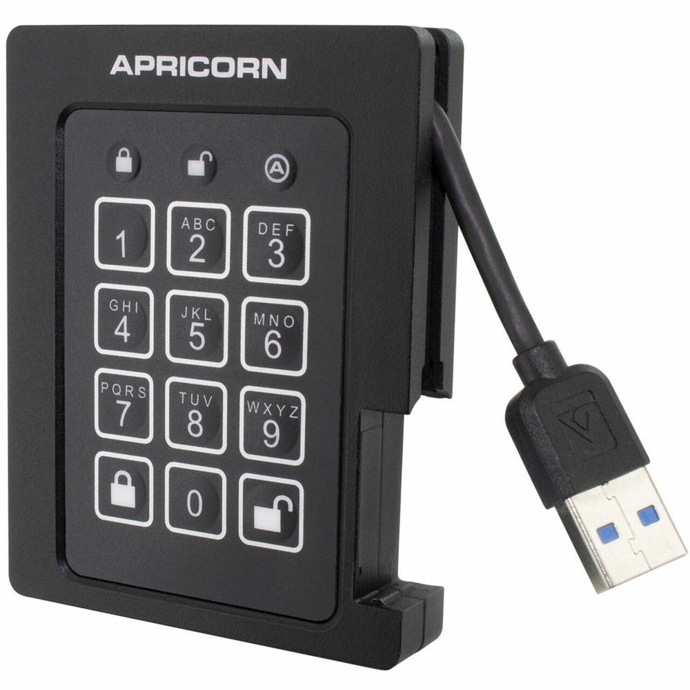 Apricorn Aegis Padlock AS-D3PL256-4TBF Ruggedized 4TB USB SSD Image 1