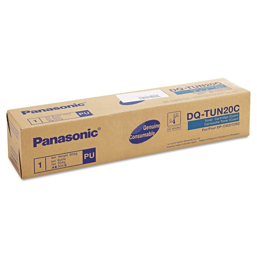 Panasonic DQ-TUN20C Cyan Toner for DP-C262 Printer Image 1