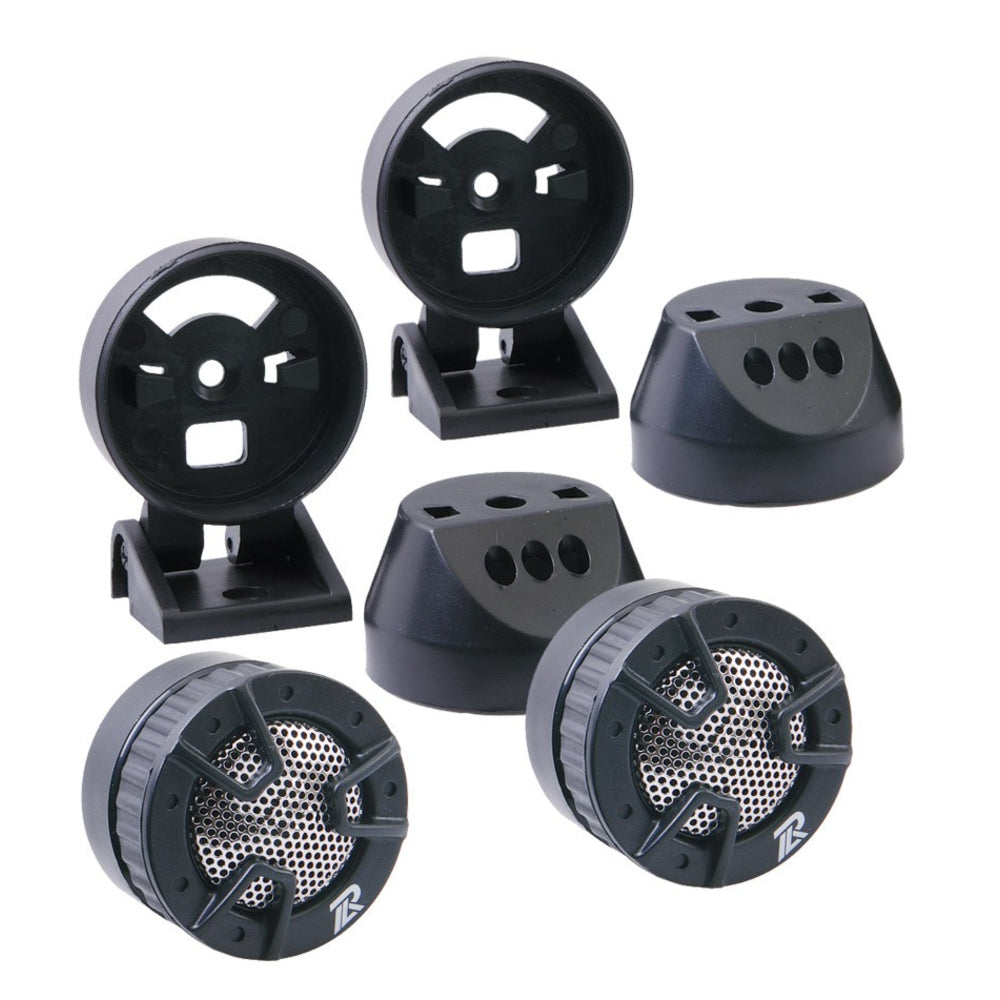 Power Acoustik NB-4 1" Piezo Tweeters Pair 250 Watts Max 4-Way Mount Image 1