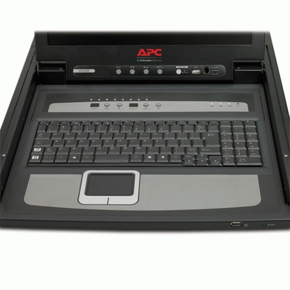 APC AP5808 Network KVM 1U 17inch Rack LCD Console Touchpad Mouse 8Port Switch