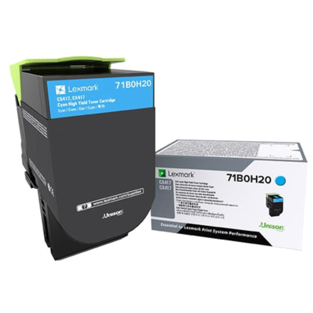 Lexmark 71B0H20 Cs417Dn Cyan Toner - High Yield Image 1