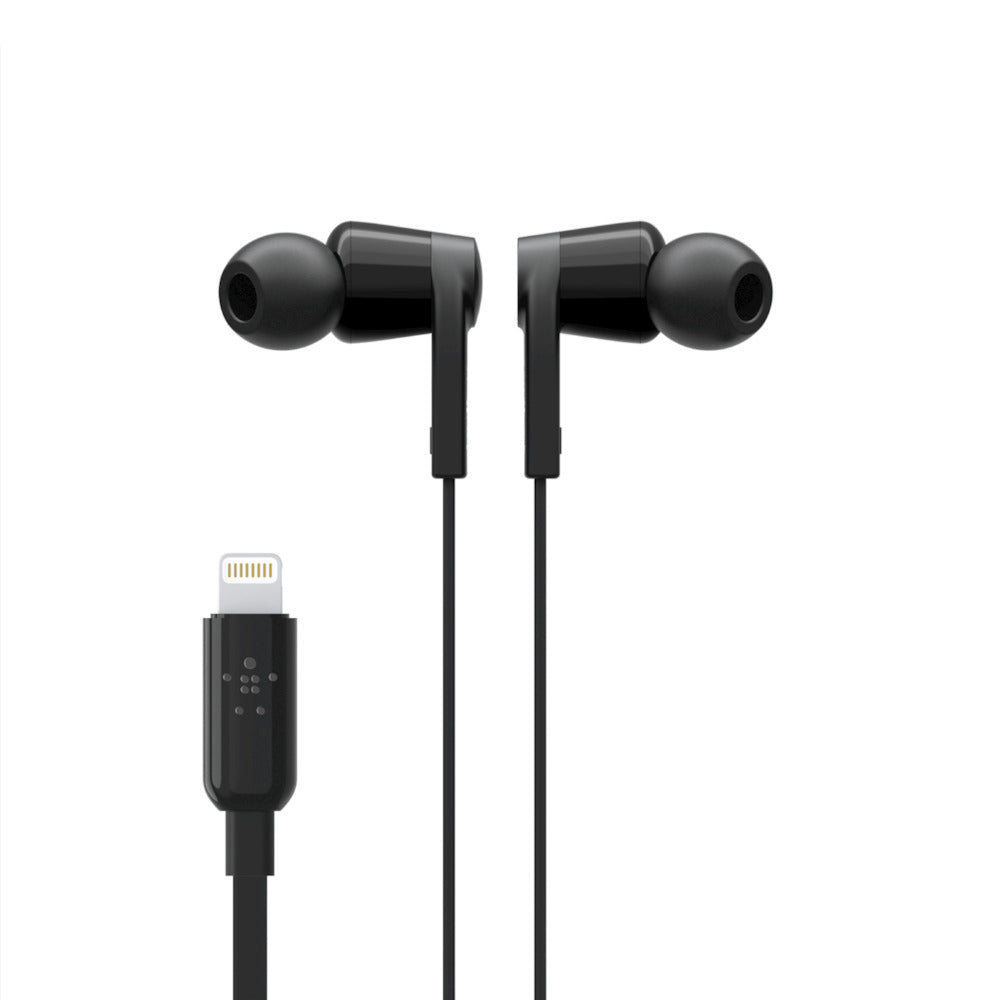 Belkin Mobile G3H0001Btblk Rockstar Headphones Lightning Connector Black Retail
