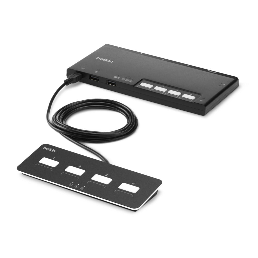 Belkin International Inc F1Dn104Mod-Ba-4 Mdlr 4-Pt 1 Hd Base Skvm Rmt Pp4.0 Image 1