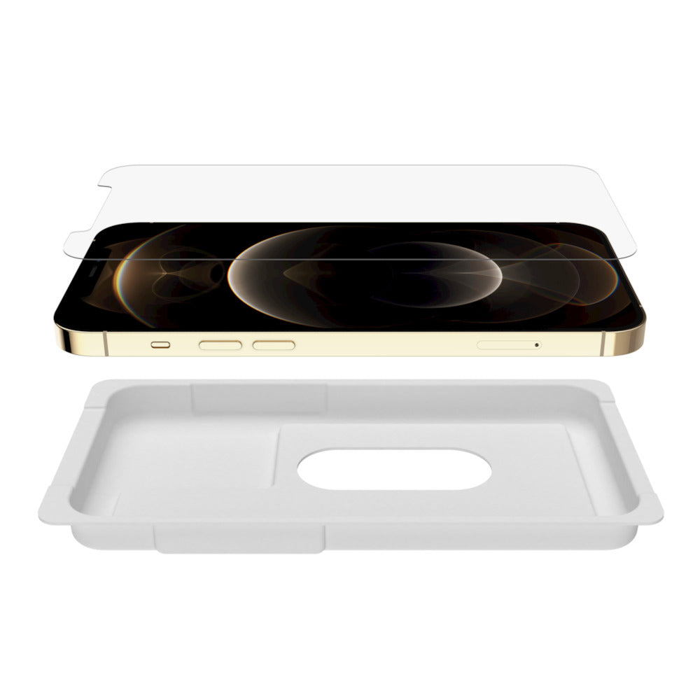 Belkin Mobile Ova023Zz Glass Ez Tray Apple 12 Pro Max Tempered Am03-Retail Box