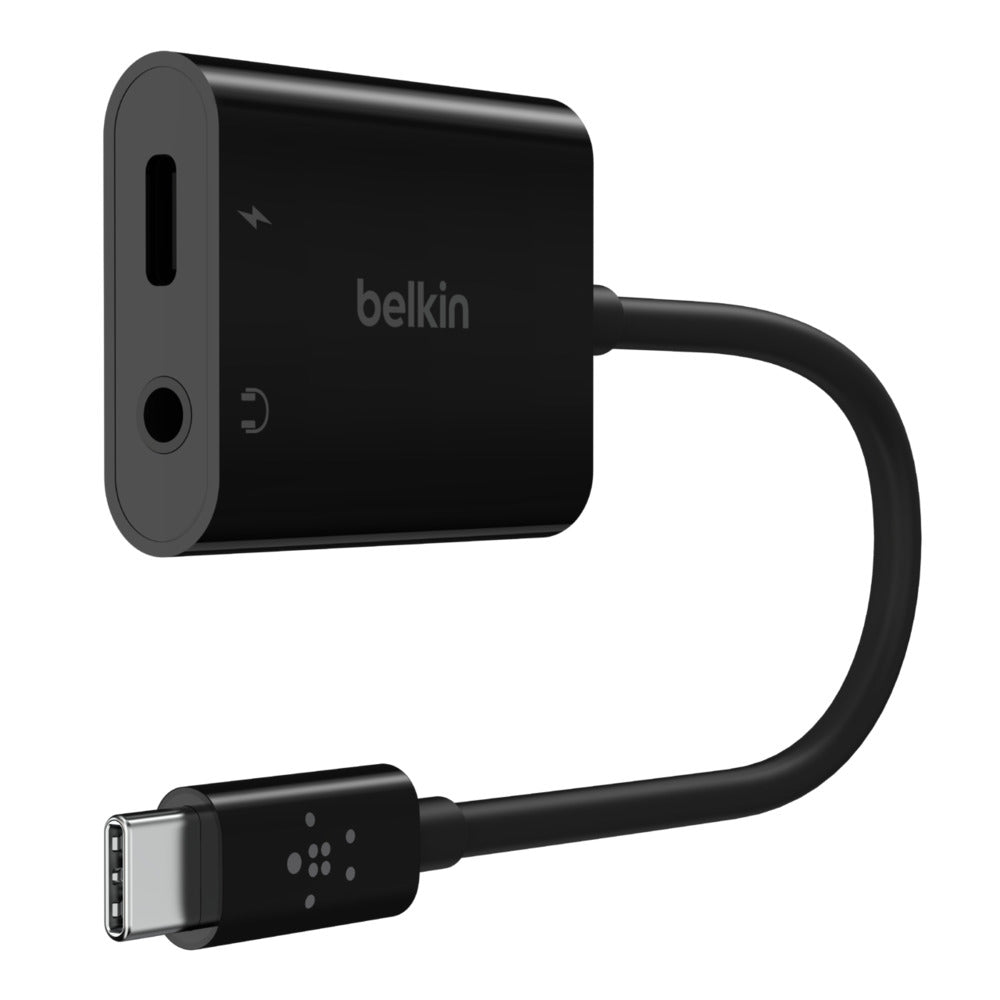 Belkin Mobile Npa004Btbk 3.5 Mm Audio Usb-C Charge Adapter 03-Retail Box Image 1