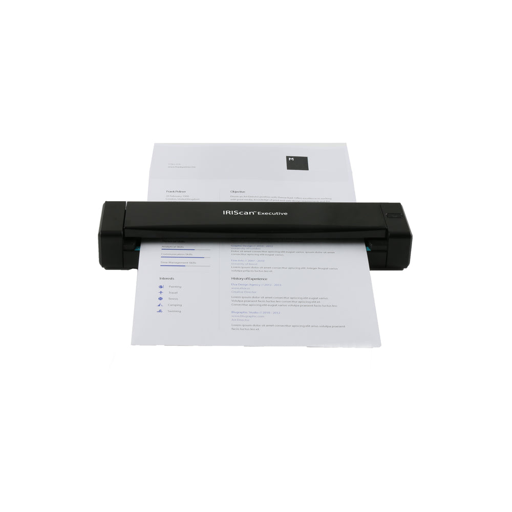Iris 458738 Iriscan Executive 4 Usb 8Ppm Duplex Scan To Jpg Pdf Ocr Buscard