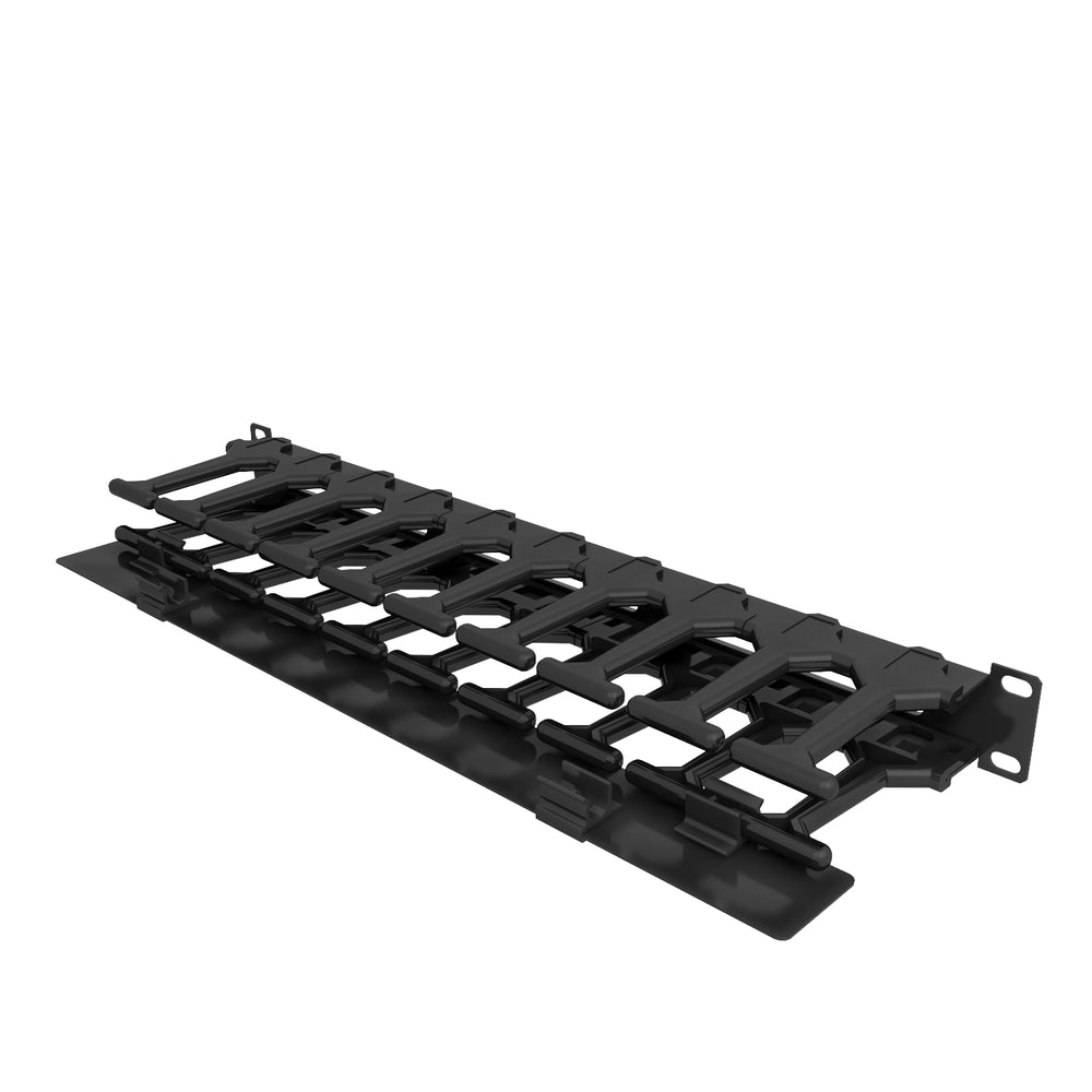 Vertiv VRA1002 1Ux4in Cable Management Panel with Cover Image 1
