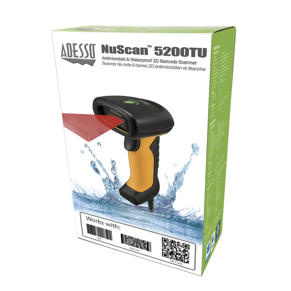 Adesso NUSCAN5200TU 2D/1D USB Barcode Scanner