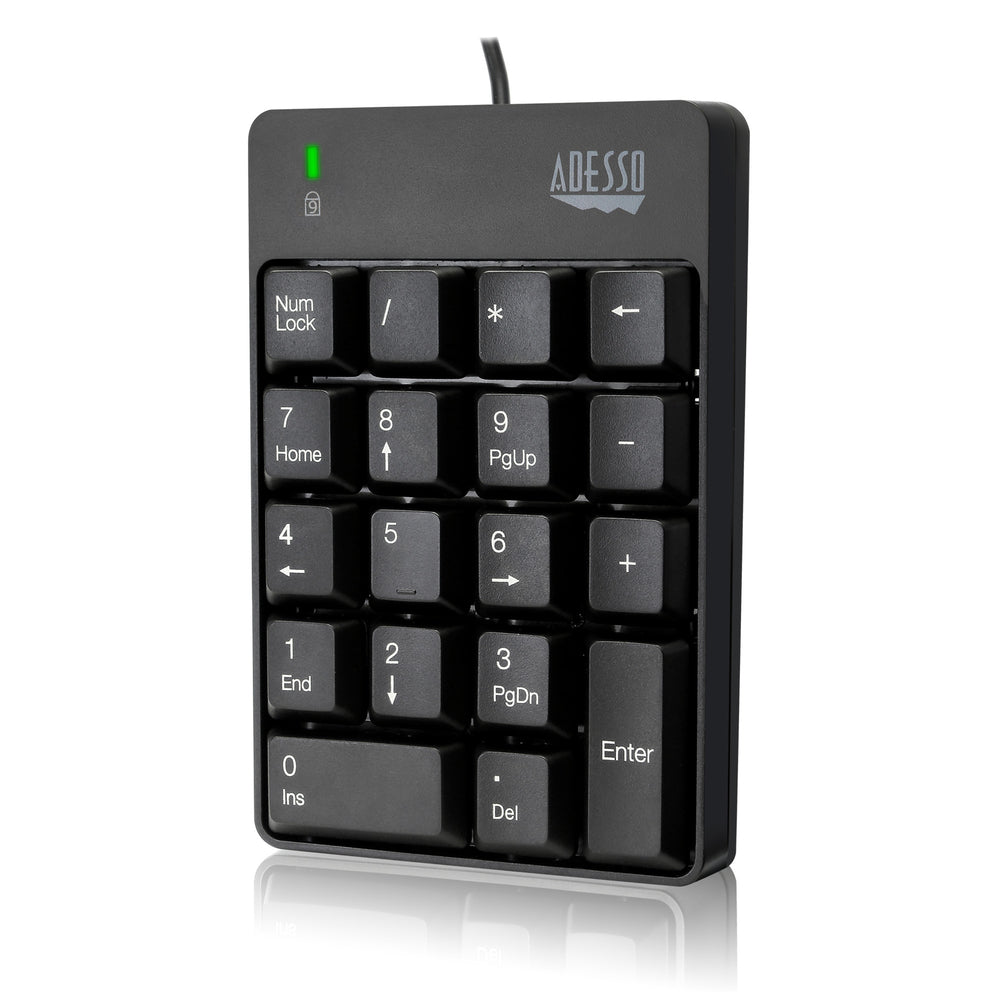 Adesso AKB-601UB Numeric Keypad USB Hub - Compact, Spill Resistant Image 1