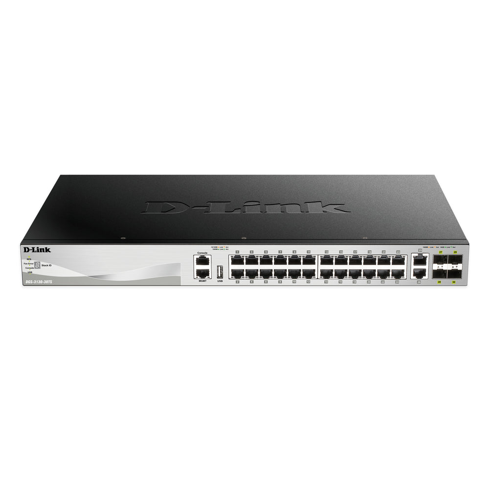 D-Link Systems Dgs-3130-30Ts Dgs-3130 Series 30-Port L2+ Fully Managed Gigabit
