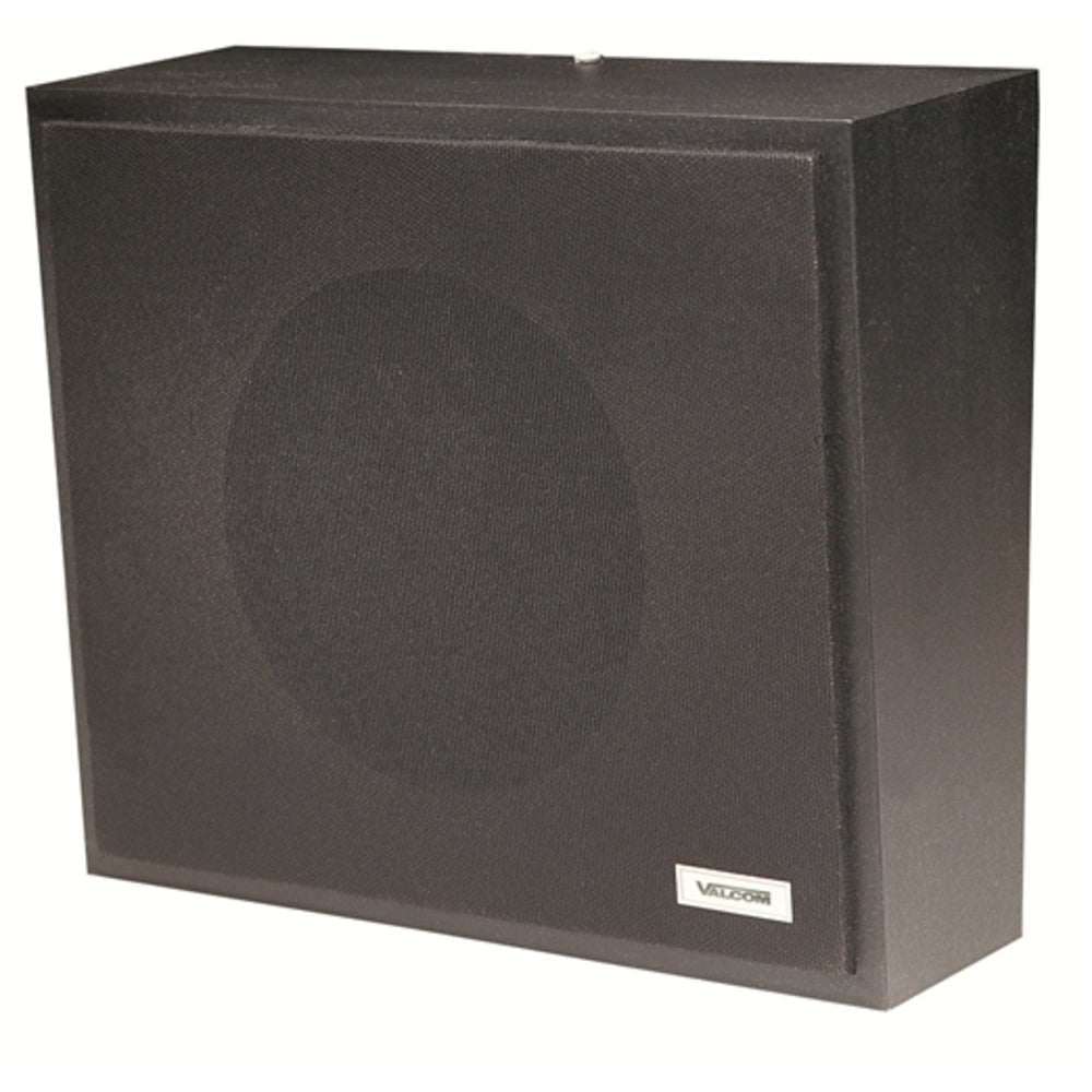 Valcom V-1061-BK Wall Speaker Black 12W 1-Way Talkback Image 1