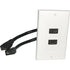 Comprehensive WP-HM2Pt HDMI Wallplate 2 Port Pigtail Image 1