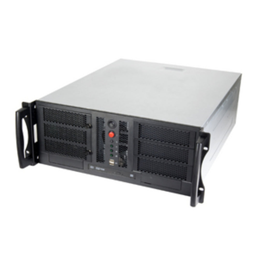 Chenbro Micom 4U Compact Rackmount Grey Rack with 6 x 5.25" & 5 x 3.5" Bays Image 1