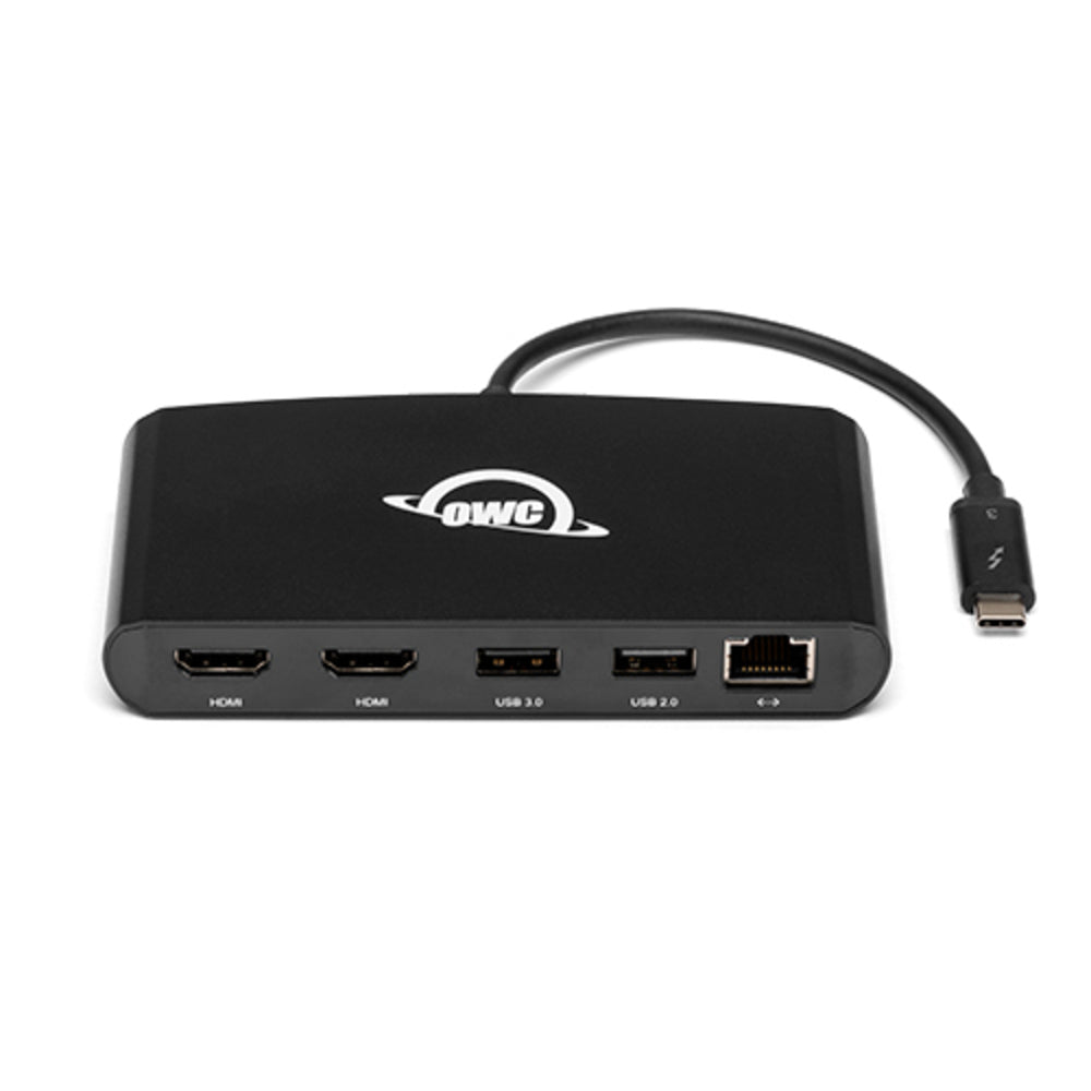 OWC OWCTB3MDK5P Thunderbolt 3 Mini Dock - 2X HDMI, 1X USB, 2 Eth, 1000Bt - Bus Powered Image 1
