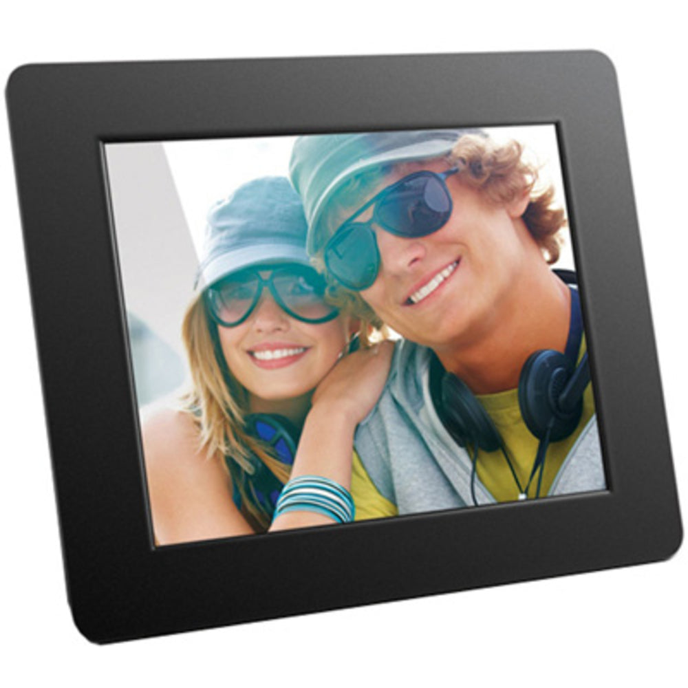 Aluratek ADPF08SF 8" Digital Photo Frame Auto Slideshow Feature Black Image 1