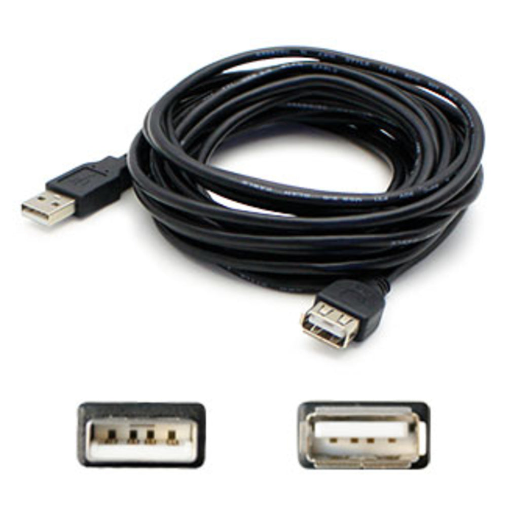 ADD-ON USBEXTAB15 ADDON 4.57M 15.00FT USB 2.0 A MALE TO B BLACK CABLE Image 1