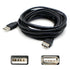 ADD-ON USBEXTAB15 ADDON 4.57M 15.00FT USB 2.0 A MALE TO B BLACK CABLE Image 1