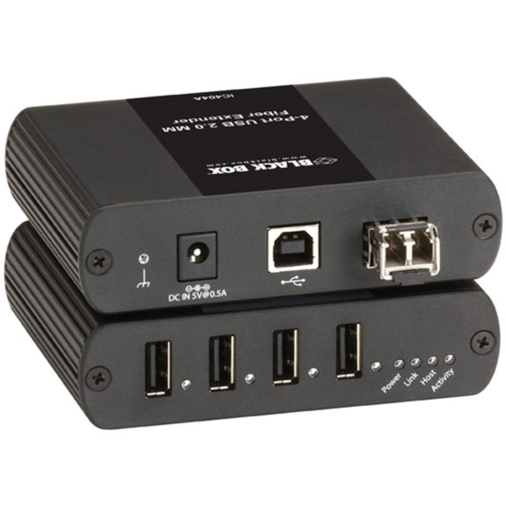 Black Box IC404A-R2 USB 2.0 Extender Multimode Fiber 4-Port Image 1