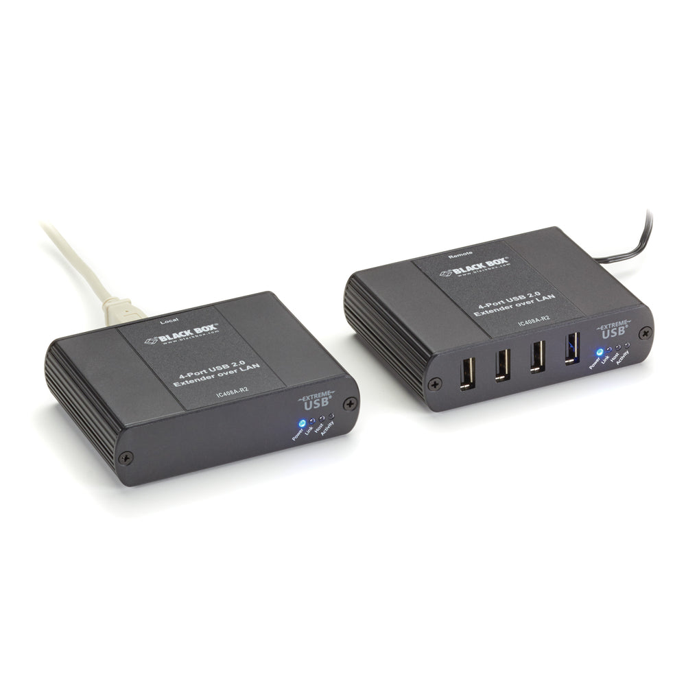 Black Box Corporation IC408A-R2 Usb 2.0 Ext 4Pt Catx Lan Image 1