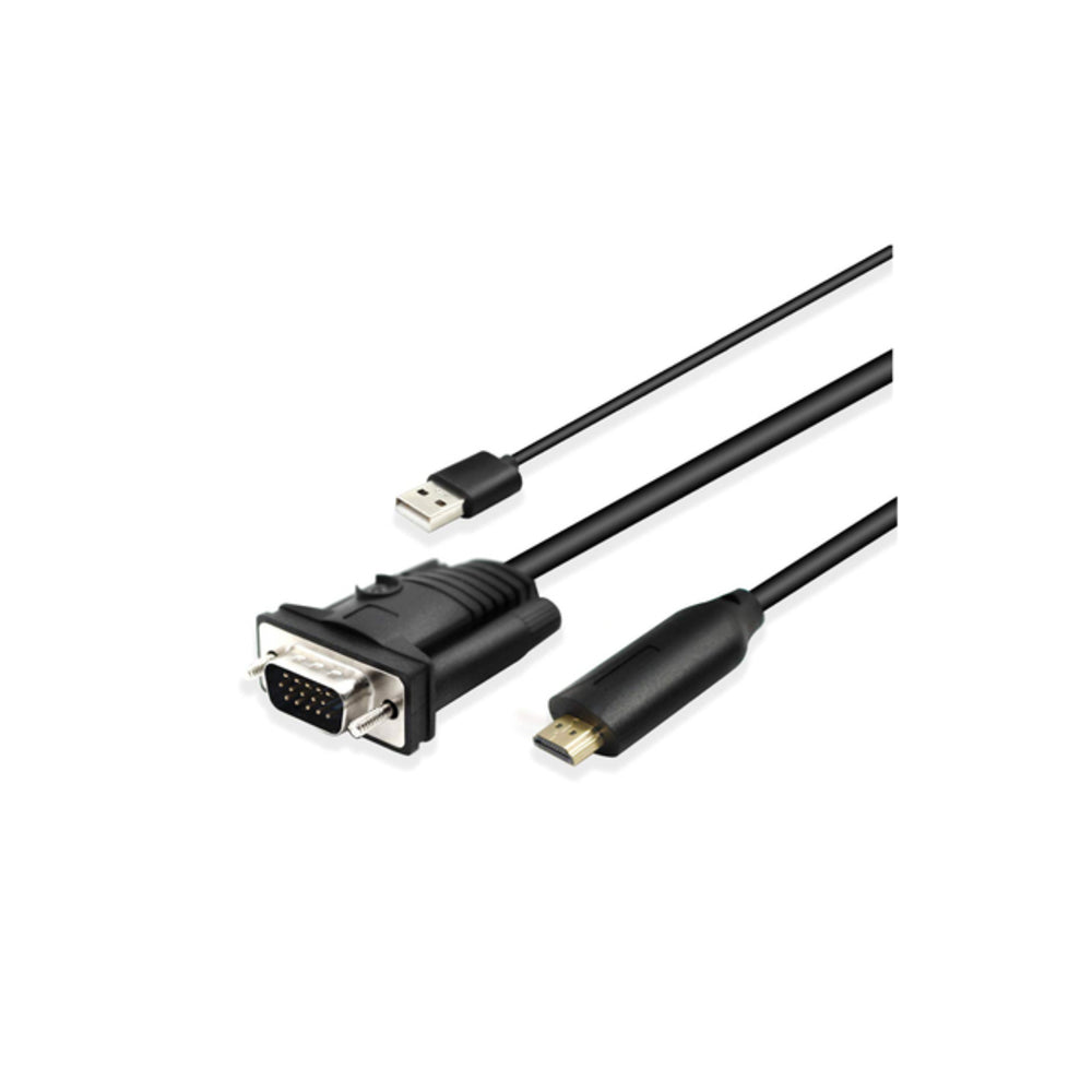 4Xem 4Xhdmivga10Ftu 10Ft Vga To Hdmi Adapter Cable Converter Audio And Usb Image 1