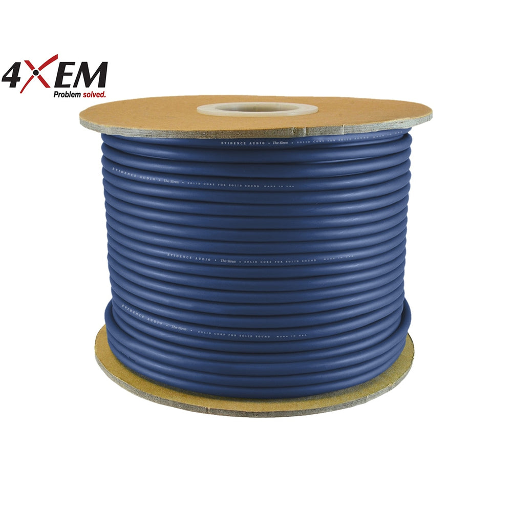 4Xem 4XCAT6A1000BL Cat6A 500Mhz UTP Cable 1000Ft Roll Blue