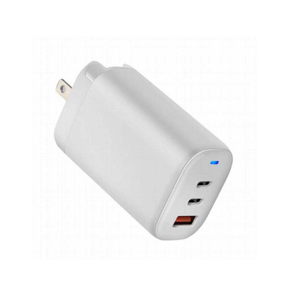 4Xem 4Xpoweracc 3Port 65W Wall Charger Two Usbc One Usba White Image 1
