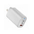 4Xem 4Xpoweracc 3Port 65W Wall Charger Two Usbc One Usba White Image 1