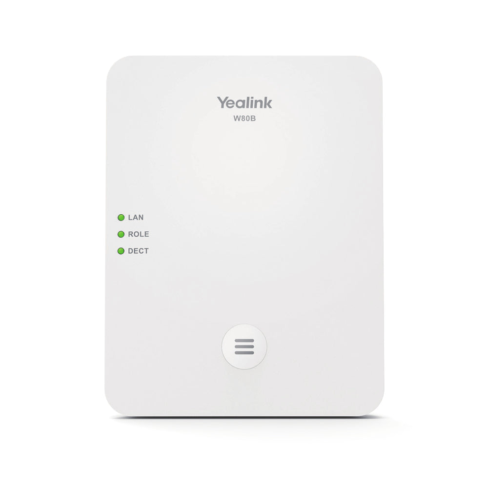 Yealink W80B DECT Base Station - White - Scalable Mobility Solution Image 1