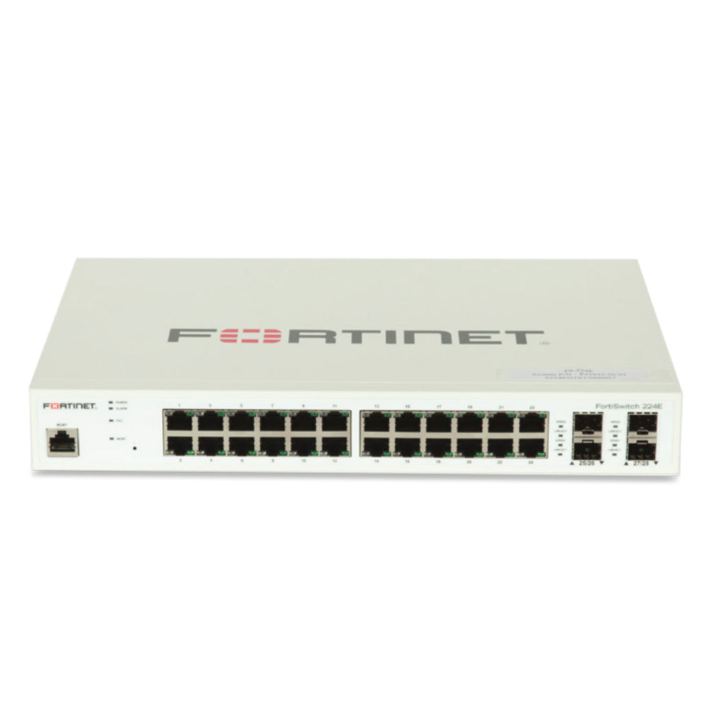 Fortinet Inc. FS-224E L2/L3 Switch 24x GE RJ45 Ports 4x SFP Slots FortiGate Image 1
